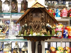 Black Forest VDS Certified 8 Day Bear Chalet Cuckoo Clock